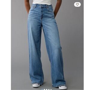 American Eagle Outfitters Dreamy Drape super high rise baggy wide leg size 14